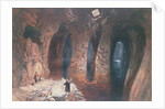 Bahr El Khabeer on The Great Sea: rockcut cisterns under the site of Solomon's Temple, 1870 by William 'Crimea' Simpson