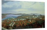 Panorama of Constantinople from the Suleymaniye Camii, 1844 by Hubert Sattler