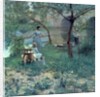 Under the Cherry Tree, the Bridge at Grez, 1884 by John Lavery