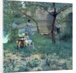Under the Cherry Tree, the Bridge at Grez, 1884 by John Lavery