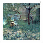 Under the Cherry Tree, the Bridge at Grez, 1884 by John Lavery
