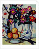 Still life of dahlias and fruit, c.1910-12 by Samuel John Peploe