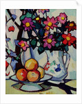 Still life of dahlias and fruit, c.1910-12 by Samuel John Peploe