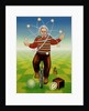 Albert Einstein juggling with time, 2000 by Frances Broomfield