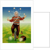 Albert Einstein juggling with time, 2000 by Frances Broomfield