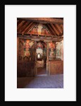 Sanctuary and Altar in Michael Archangel Church in Pedoulas, Cyprus. Painted churches UNESCO site Troodos, Cyprus by Anonymous