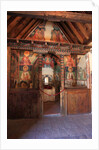 Sanctuary and Altar in Michael Archangel Church in Pedoulas, Cyprus. Painted churches UNESCO site Troodos, Cyprus by Anonymous