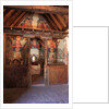 Sanctuary and Altar in Michael Archangel Church in Pedoulas, Cyprus. Painted churches UNESCO site Troodos, Cyprus by Anonymous