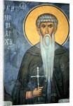 Saint Arsene: Byzantine fresco by Anonymous