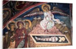 The Christ resurection Michael Archangel is showing the empty shroud to the three Mary by Anonymous
