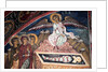 The Christ resurection Michael Archangel is showing the empty shroud to the three Mary by Anonymous