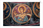 Gabriel Archangel Medallion around Christ and the Last Judgement by Anonymous