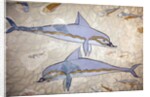 Minoan art. The Dolphin Fresco by Minoan Minoan