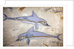 Minoan art. The Dolphin Fresco by Minoan Minoan