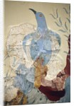 Minoen art. Detail of the Blue bird” Fresco by Minoan Minoan