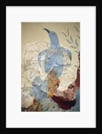 Minoen art. Detail of the Blue bird” Fresco by Minoan Minoan