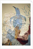 Minoen art. Detail of the Blue bird” Fresco by Minoan Minoan