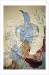 Minoen art. Detail of the Blue bird” Fresco by Minoan Minoan