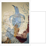 Minoen art. Detail of the Blue bird” Fresco by Minoan Minoan
