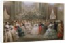 Queen Victoria and Prince Albert at a gala dinner given by Napoleon III and Eugenie, 1853 by Hippolyte Louis & Polydore Pauquet