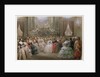 Queen Victoria and Prince Albert at a gala dinner given by Napoleon III and Eugenie, 1853 by Hippolyte Louis & Polydore Pauquet