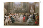 Queen Victoria and Prince Albert at a gala dinner given by Napoleon III and Eugenie, 1853 by Hippolyte Louis & Polydore Pauquet