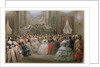 Queen Victoria and Prince Albert at a gala dinner given by Napoleon III and Eugenie, 1853 by Hippolyte Louis & Polydore Pauquet