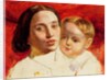 The Artist's sister, Mrs Sarah Wilson and her child by William Holman Hunt
