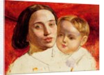 The Artist's sister, Mrs Sarah Wilson and her child by William Holman Hunt