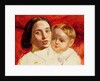 The Artist's sister, Mrs Sarah Wilson and her child by William Holman Hunt
