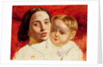 The Artist's sister, Mrs Sarah Wilson and her child by William Holman Hunt