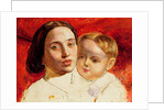 The Artist's sister, Mrs Sarah Wilson and her child by William Holman Hunt
