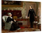 Peace with Honour - Queen Victoria with Benjamin Disraeli following the signing of the Berlin Treaty in 1878 by Theodore Blake Wirgman