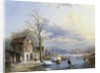 Skaters on the Lake by Jacob Jan Coenraad Spohler