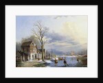 Skaters on the Lake by Jacob Jan Coenraad Spohler