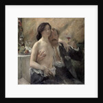 Self portrait with his wife and a sekt glass, 1902 by Lovis Corinth