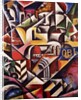 Cubist cityscape, 1914 by Lyubov Sergeevna Popova