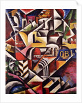 Cubist cityscape, 1914 by Lyubov Sergeevna Popova