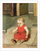 Little Hector on the floor, 1889 by Ferdinand Hodler