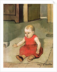 Little Hector on the floor, 1889 by Ferdinand Hodler