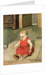 Little Hector on the floor, 1889 by Ferdinand Hodler