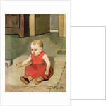 Little Hector on the floor, 1889 by Ferdinand Hodler