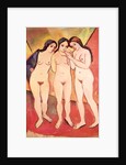 Three Naked Girls by August Macke