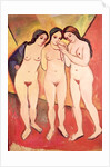 Three Naked Girls by August Macke