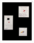 Project for Suprematist Brooch Nos. 1, 2 and 3, c.1916-20 by Kazimir Severinovich Malevich