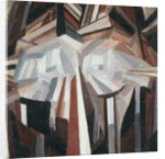 Cubist Head, 1914-15 by Alexander Bogomazov