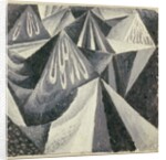 Cubo-Futurist Composition in Grey and White, 1916 by Alexander Bogomazov