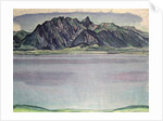 Thunersee with the Stockhorn Mountains, 1910 by Ferdinand Hodler