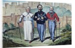 The Perfect Trinity: Pope Pius IX, Victor Emmanuel II and Garibaldi, 1870 by Italian School