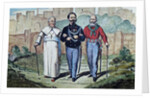 The Perfect Trinity: Pope Pius IX, Victor Emmanuel II and Garibaldi, 1870 by Italian School